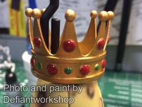 Animal King Crown in Tan Fine Detail Plastic