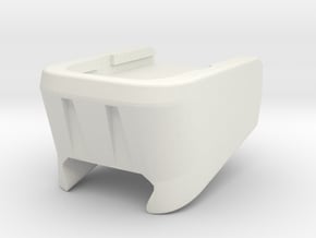 S17 MagBase with rail Grip in White Natural Versatile Plastic