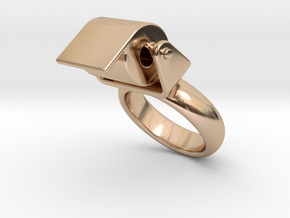 Toilet Paper Ring 33 - Italian Size 33 in 14k Rose Gold Plated Brass