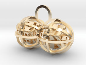 Charm: Lucky Balls in 14K Yellow Gold