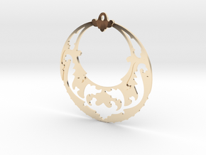 BlakOpal Victorian Open Hoop Earrings in 14k Gold Plated Brass