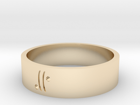 Moon Glyph Air in 14k Gold Plated Brass