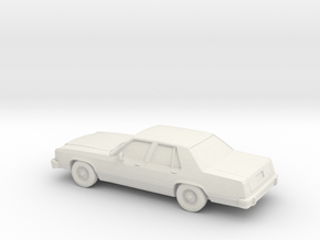 1/87 1979 Ford Crown Victoria in White Natural Versatile Plastic