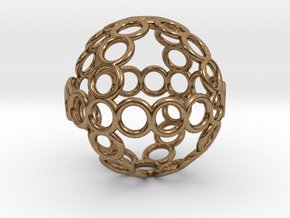 Charm: Sphere of Rings in Natural Brass