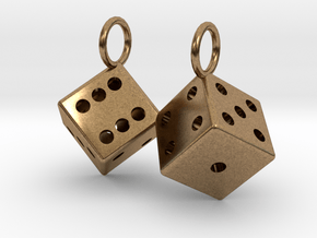 Charm: 2 Dice in Natural Brass