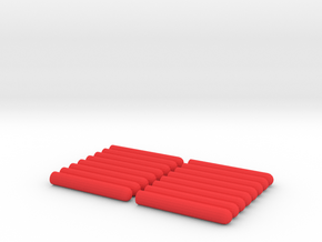 Nerf Darts in Red Processed Versatile Plastic