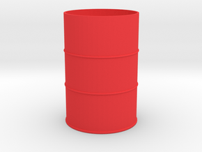 1/14 Scale 205 Ltr Drum (54 Gal) in Red Processed Versatile Plastic