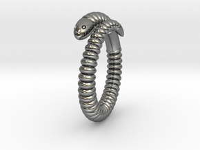 a. "Life of a worm" Part 1 - ring in Fine Detail Polished Silver