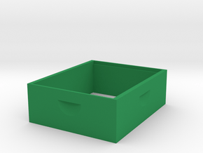 Medium Box 1/8 scale in Green Processed Versatile Plastic