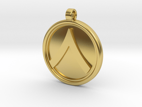 Symbol Of Sparta in Polished Brass