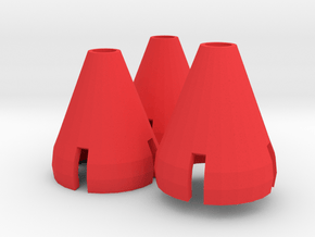 Gorilla Hands - 3 Cones in Red Processed Versatile Plastic