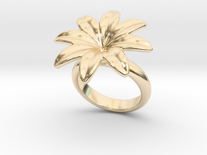 Flowerfantasy Ring 15 - Italian Size 15 in 14K Yellow Gold