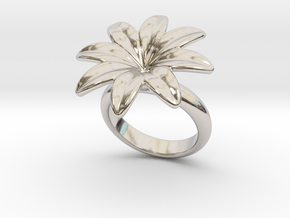 Flowerfantasy Ring 15 - Italian Size 15 in Platinum