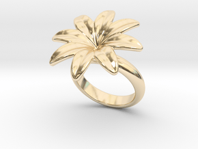 Flowerfantasy Ring 16 - Italian Size 16 in 14K Yellow Gold