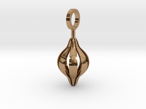 flower capsulete 2 in Polished Brass