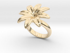Flowerfantasy Ring 20 - Italian Size 20 in 14K Yellow Gold