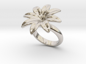Flowerfantasy Ring 20 - Italian Size 20 in Platinum