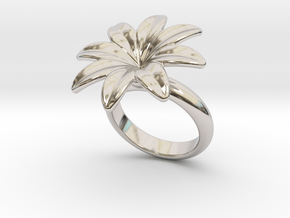 Flowerfantasy Ring 21 - Italian Size 21 in Platinum