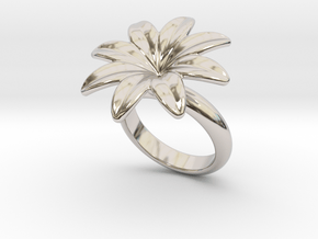 Flowerfantasy Ring 25 - Italian Size 25 in Platinum