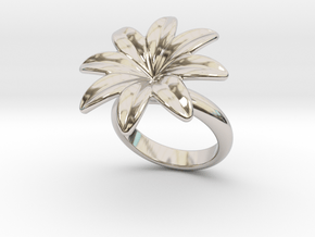 Flowerfantasy Ring 29 - Italian Size 29 in Platinum