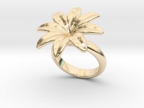 Flowerfantasy Ring 30 - Italian Size 30 in 14K Yellow Gold