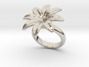 Flowerfantasy Ring 30 - Italian Size 30 in Platinum