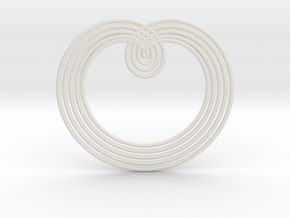  0526 Motion Of Points Around Circle (5cm) #003 in White Natural Versatile Plastic
