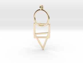 Cisqutri Pendant in 14k Gold Plated Brass