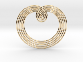  0526 Motion Of Points Around Circle (5cm) #003 in 14K Yellow Gold