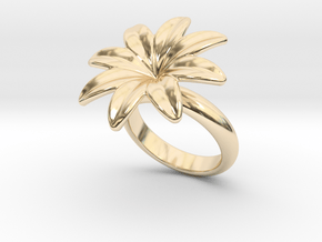 Flowerfantasy Ring 32 - Italian Size 32 in 14K Yellow Gold