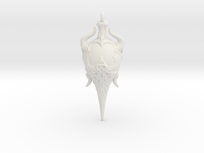 Chaos Amulet 01 - 60mm in White Natural Versatile Plastic
