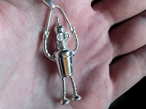 Bender Pendant in Polished Silver