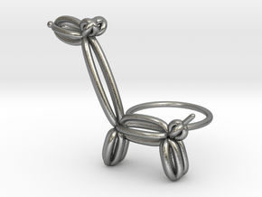 Ballon Girafe Ring size 1 in Natural Silver