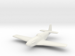 North American P-51C 'Mustang' in White Natural Versatile Plastic: 1:200