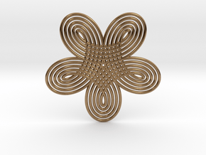 0528 Motion Of Points Around Circle (5cm) #005 in Natural Brass