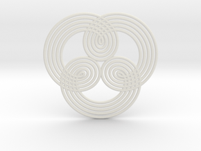  0529 Motion Of Points Around Circle (5cm) #006 in White Natural Versatile Plastic