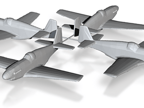 North American P-51C 'Mustang' 1/200 x4 HDA in Tan Fine Detail Plastic
