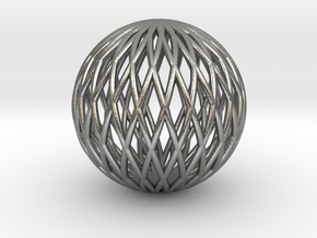 Math Sphere in Natural Silver