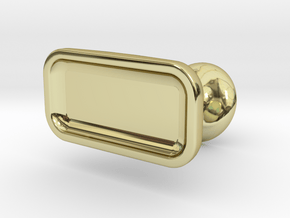 Custom cufflink #05 - Flat in 18K Gold Plated