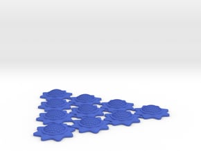 Stackable Shield Token 10 Pack X-Wing Miniatures in Blue Processed Versatile Plastic