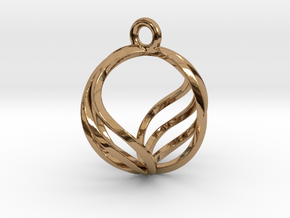 Spherical Loop Pendant in Polished Brass