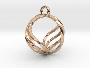 Spherical Loop Pendant in 14k Rose Gold