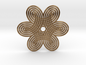 0530 Motion Of Points Around Circle (5cm) #007 in Natural Brass