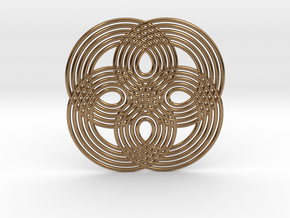 0531 Motion Of Points Around Circle (5cm) #008 in Natural Brass