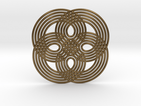 0531 Motion Of Points Around Circle (5cm) #008 in Natural Bronze