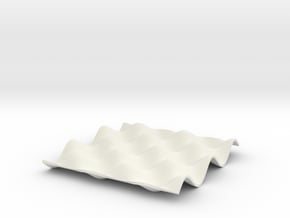 Trigonometric Surface  in White Natural Versatile Plastic