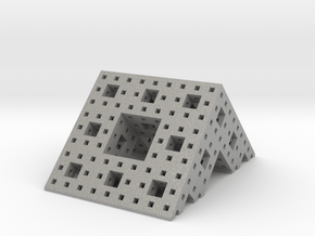 Menger roof (3 iterations), small in Aluminum