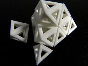 Octahedra and tetrahedra in White Natural Versatile Plastic