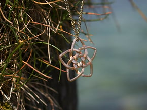 Venus flower small in 14k Rose Gold Plated Brass