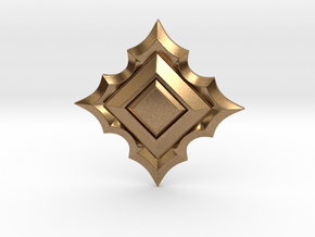 Jeweled Star 01 - 40mm in Natural Brass